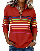 Raina™ Striped Zip Hoodie