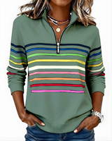 Raina™ Striped Zip Hoodie