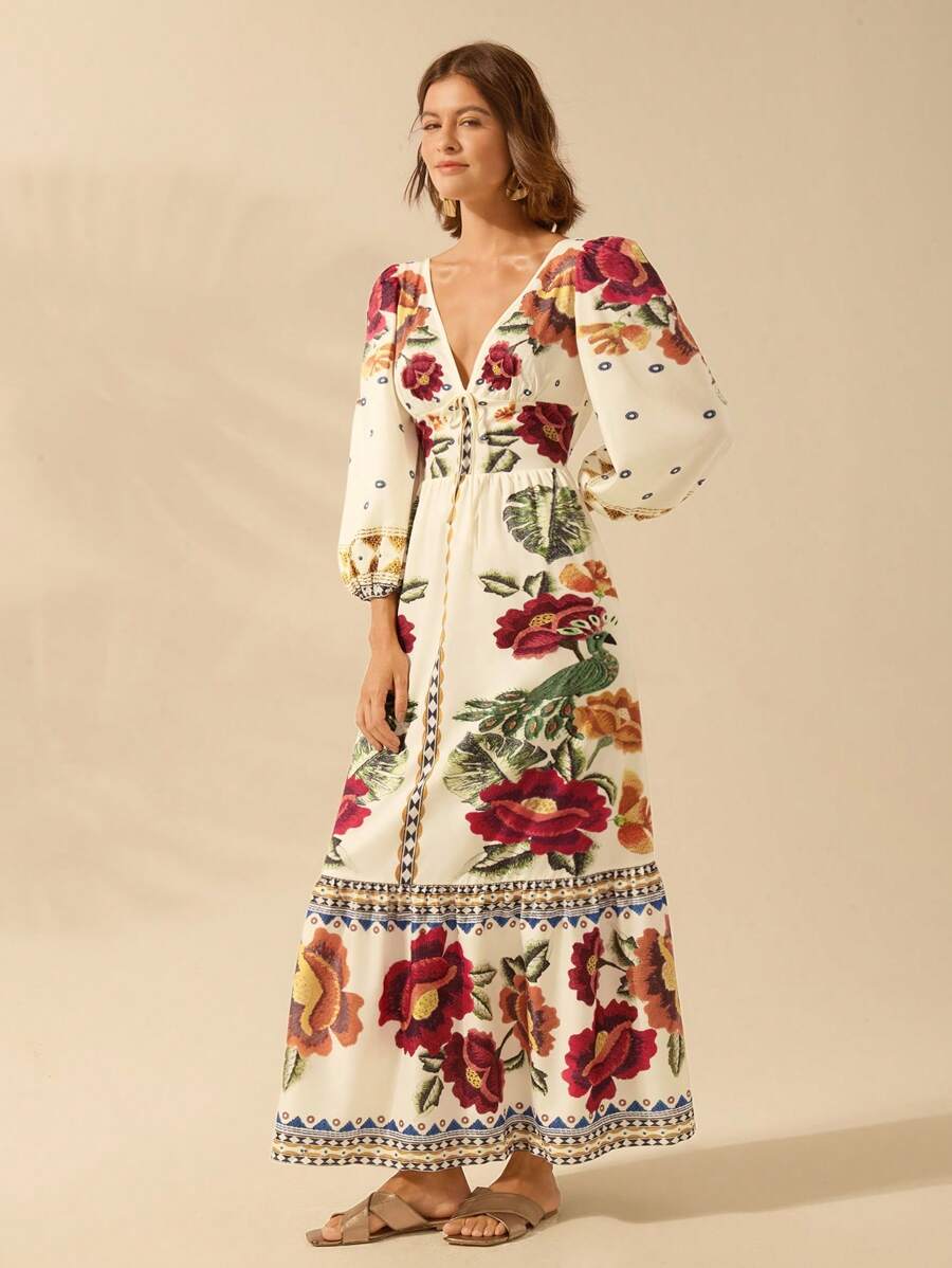 Lillian™ | Floral Holiday Dress