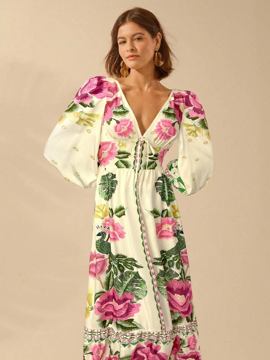 Lillian™ | Floral Holiday Dress