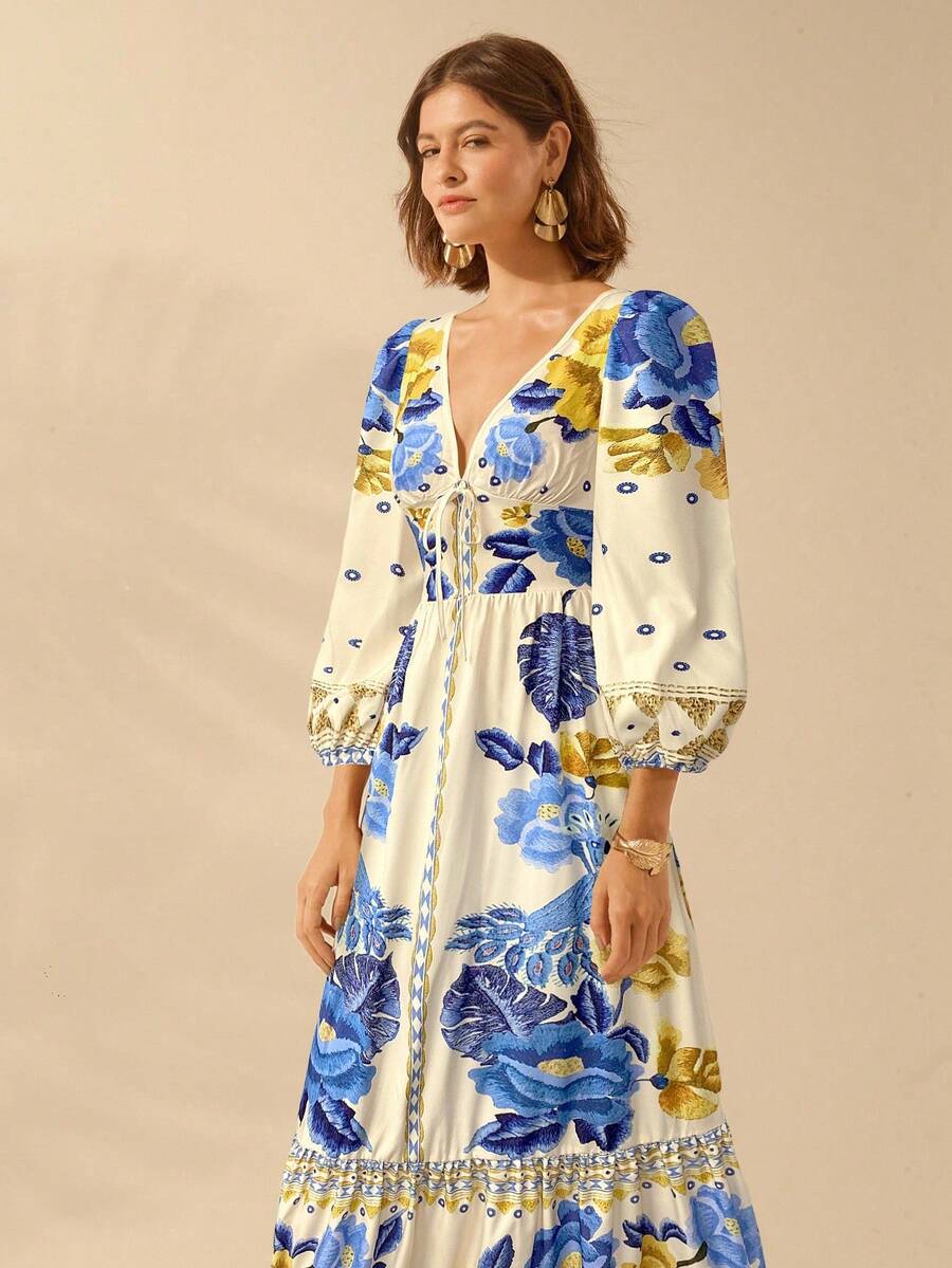 Lillian™ | Floral Holiday Dress