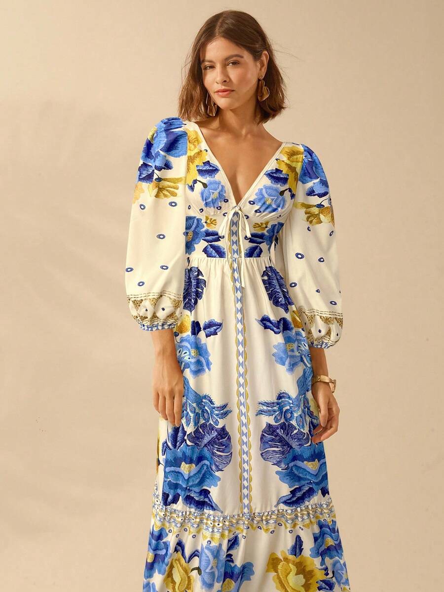 Lillian™ | Floral Holiday Dress