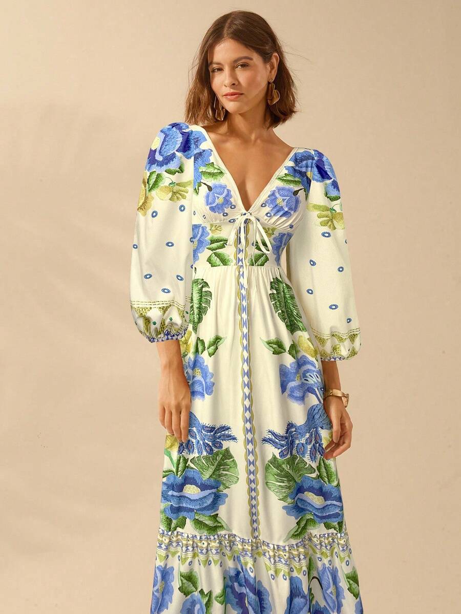 Lillian™ | Floral Holiday Dress