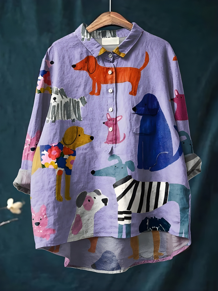 Tresha™ Playful Print Blouse