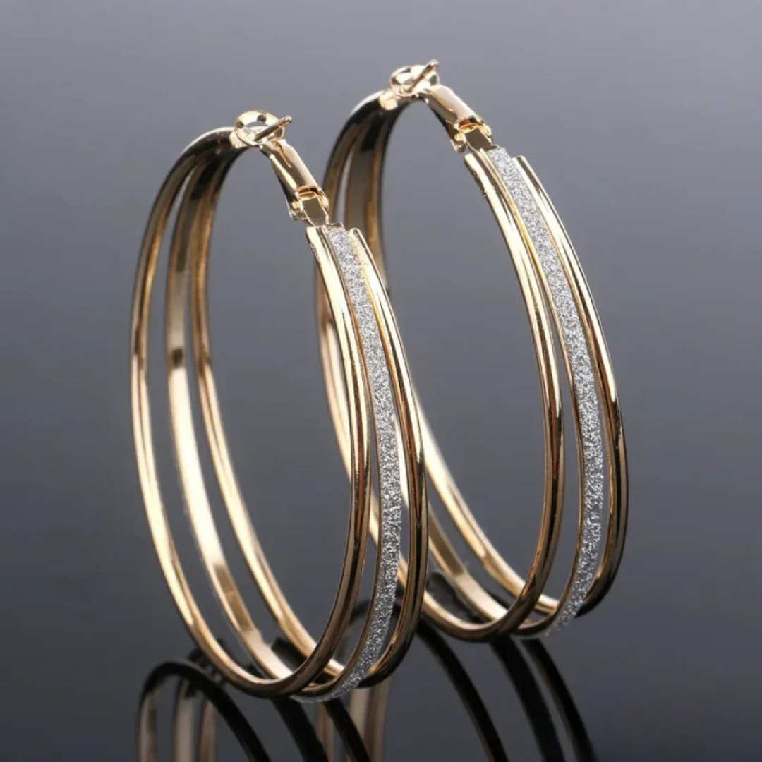 Golden Retro Hoops