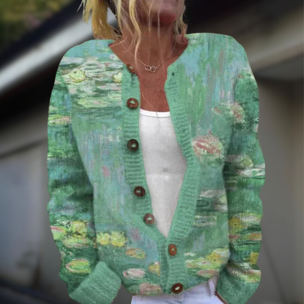 Anja™ | Knitted Vest with Print