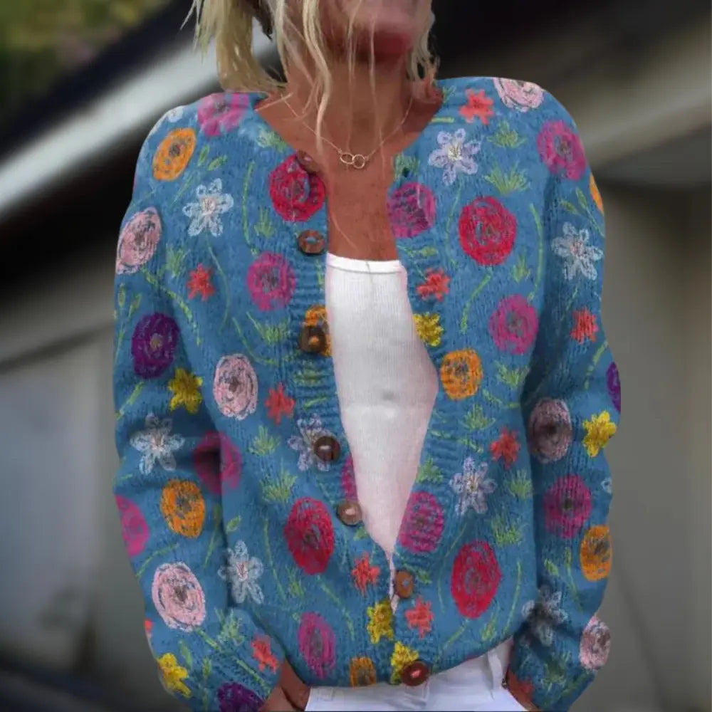 Anja™ | Knitted Vest with Print