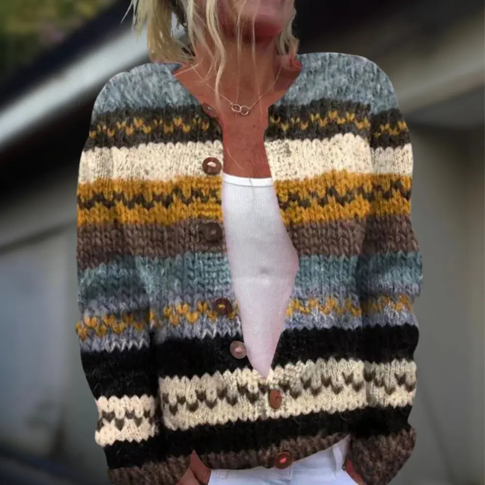 Anja™ | Knitted Vest with Print