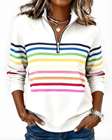 Raina™ Striped Zip Hoodie