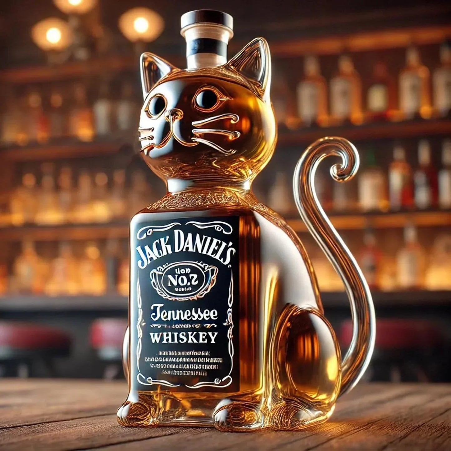 Whisky Bottle - Cat Edition