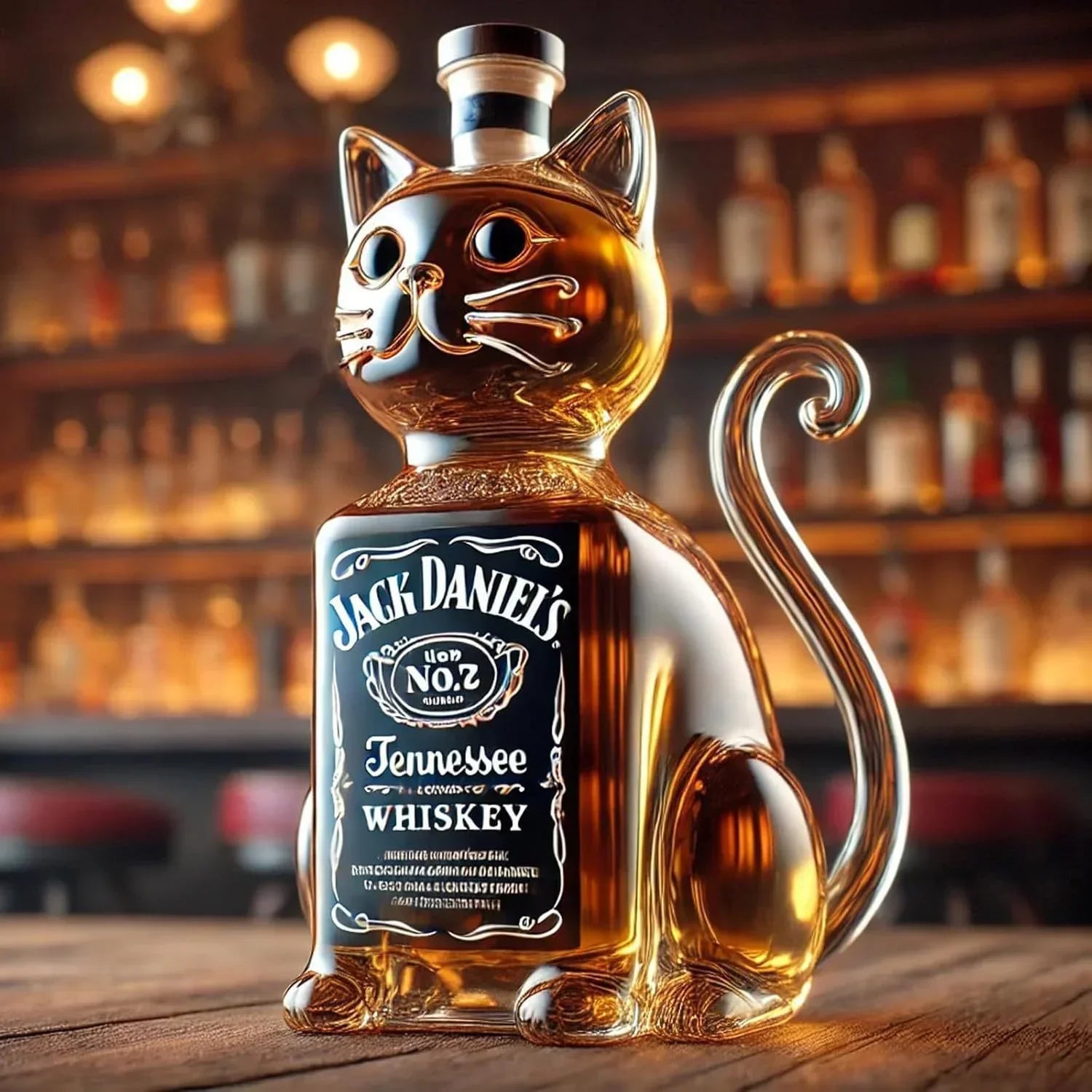 Whisky Bottle - Cat Edition