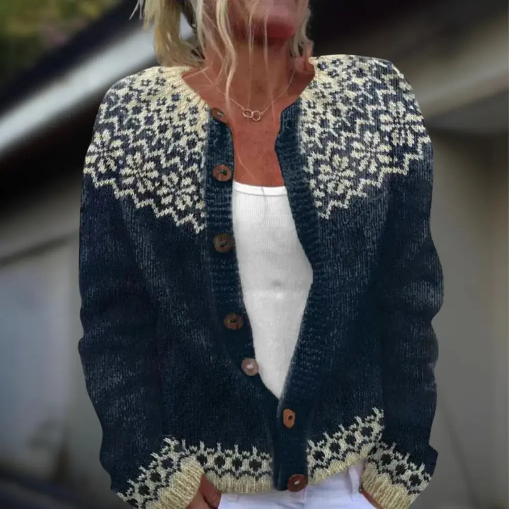 Anja™ | Knitted Vest with Print