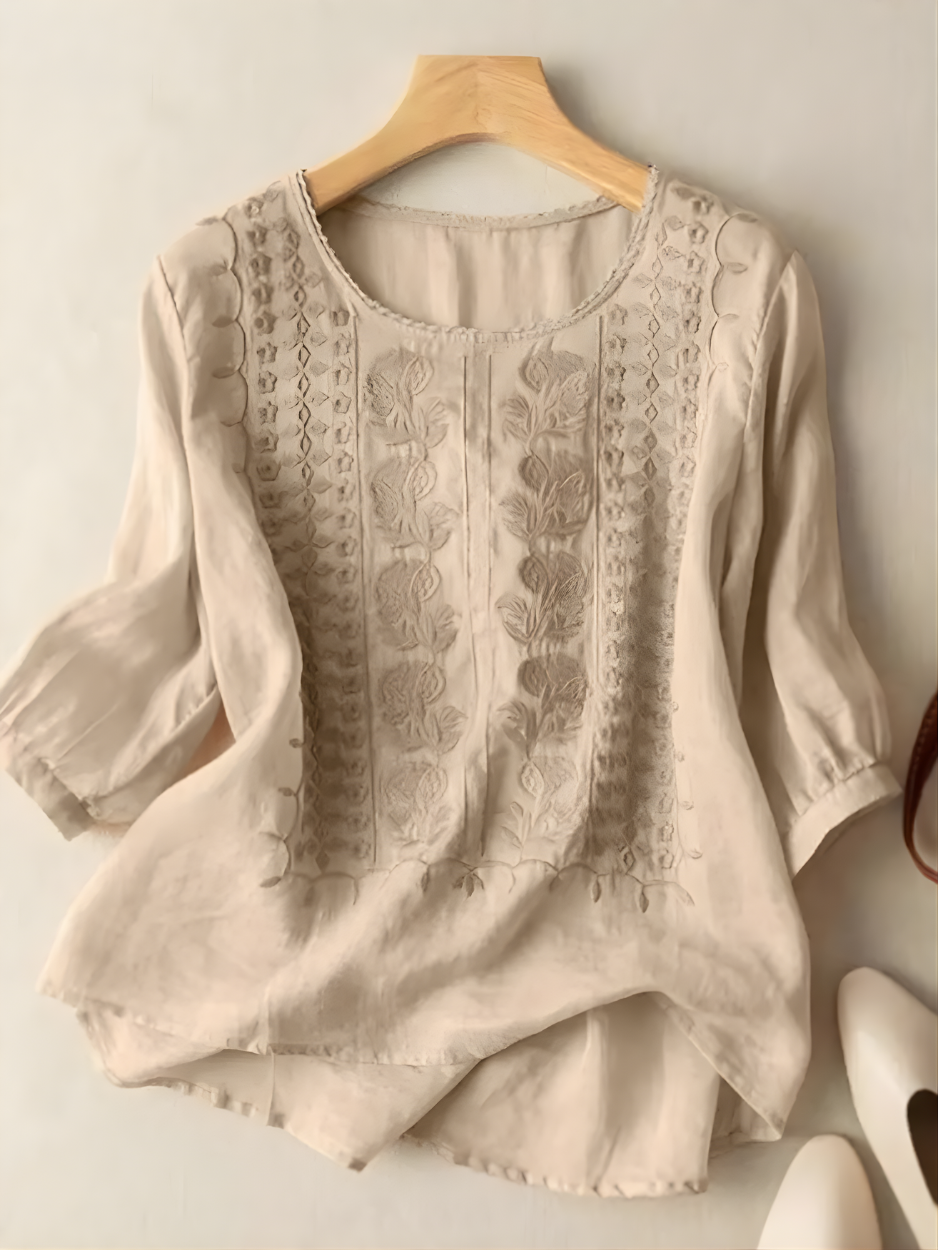Violet™ Embroidered Boho Blouse