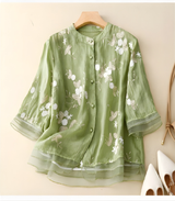 Clarice™ Embroidered Cotton Blouse