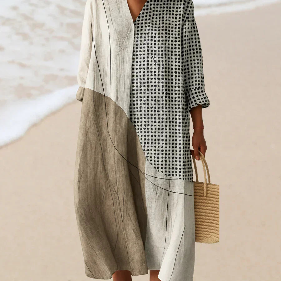 ELARA™ | ART-INSPIRIED AUTUMN DRESS