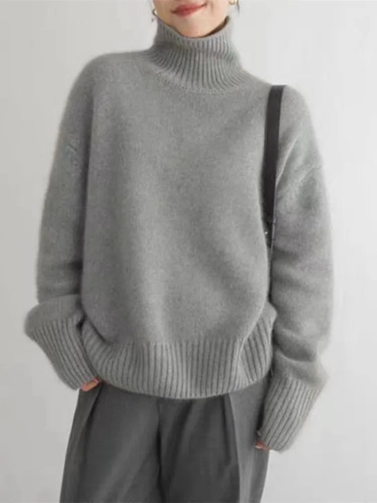 Amaya | Luxe High Neck Sweater