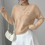 Alma | Knitted Flower Jumper