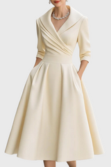 Rosa - Elegant Midi Dress