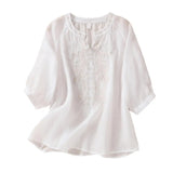 Sophie™ Embroidered Cotton Floral Blouse