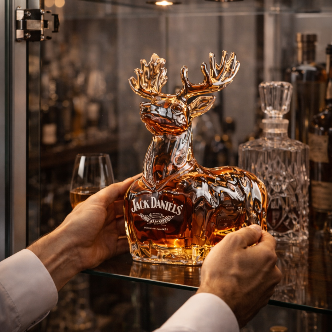 Jack Daniel's Whisky Bottle - Reindeer Edition