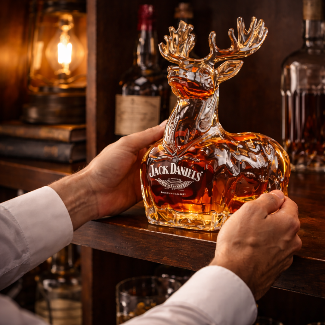 Jack Daniel's Whisky Bottle - Reindeer Edition