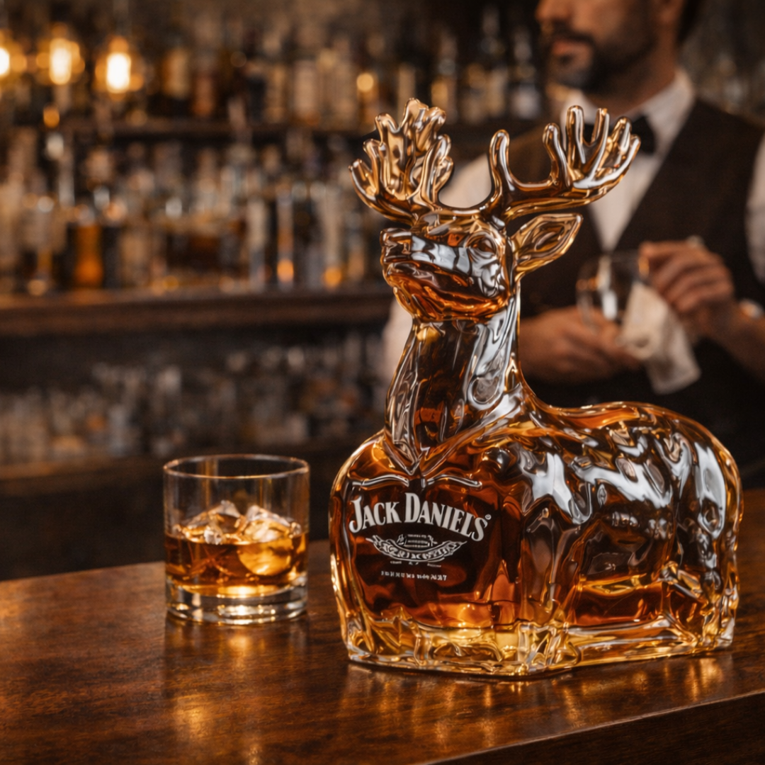 Jack Daniel's Whisky Bottle - Reindeer Edition