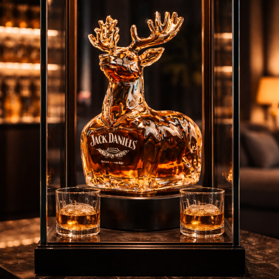 Jack Daniel's Whisky Bottle - Reindeer Edition