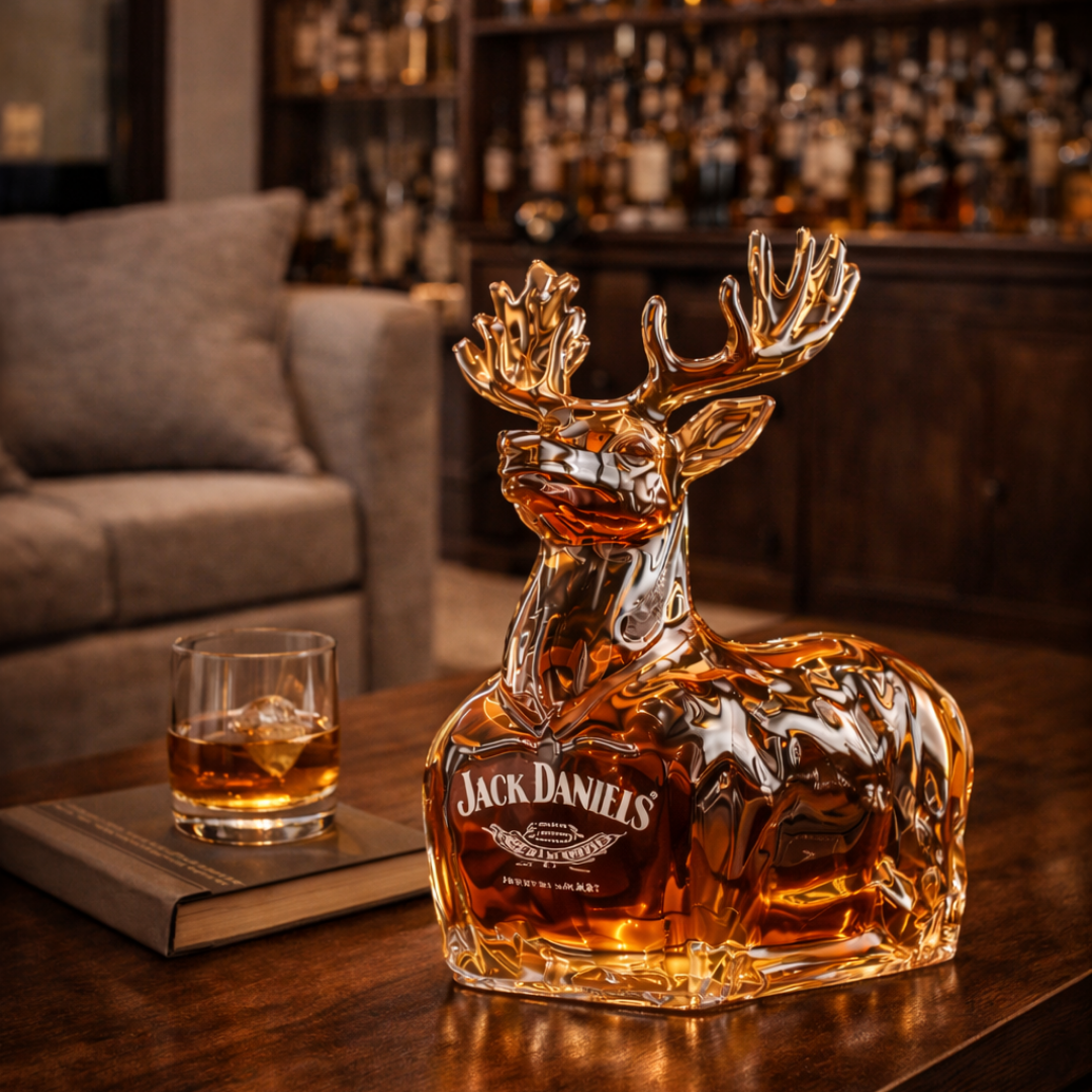Jack Daniel's Whisky Bottle - Reindeer Edition