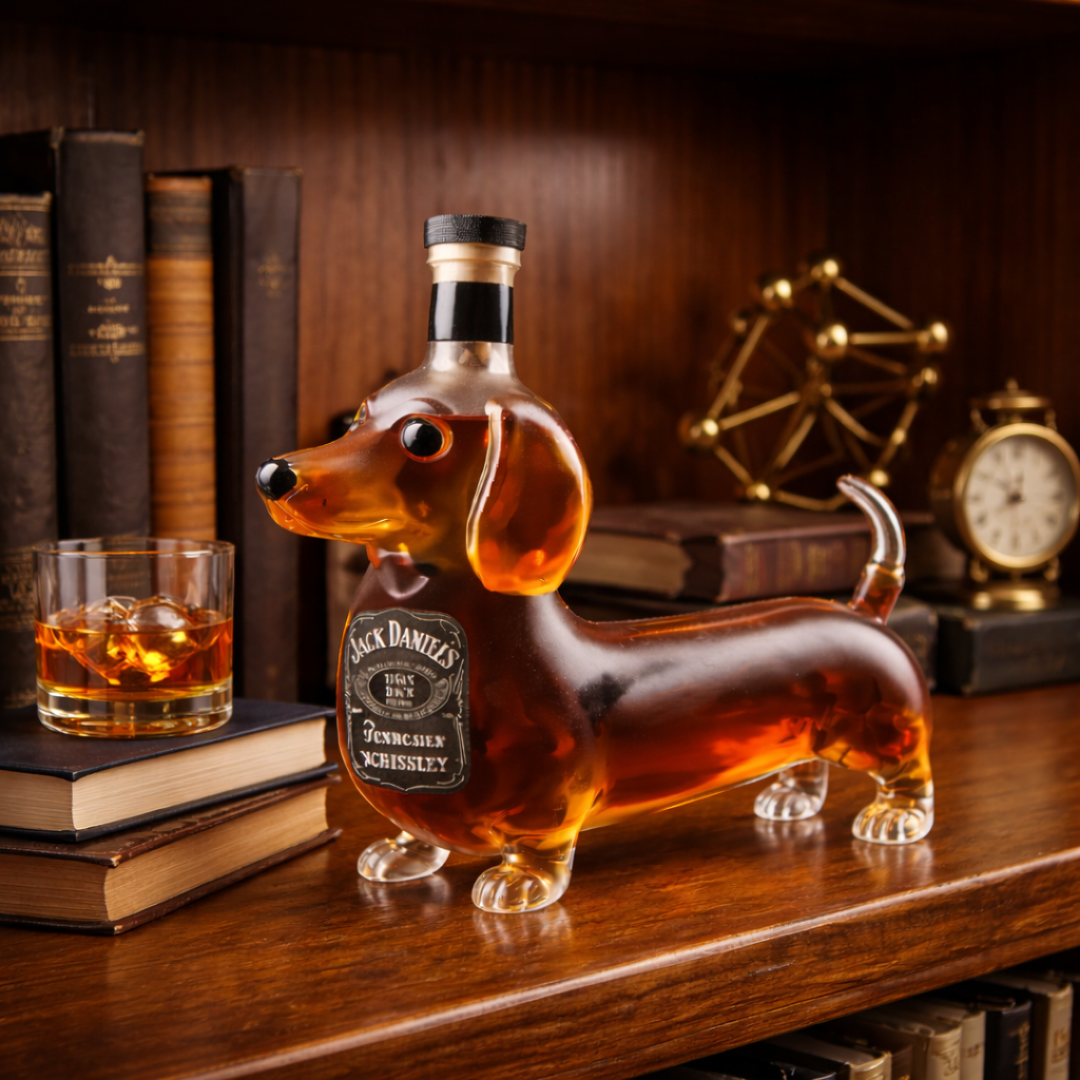Jack Daniel's Whisky Bottle - Dachshund Edition