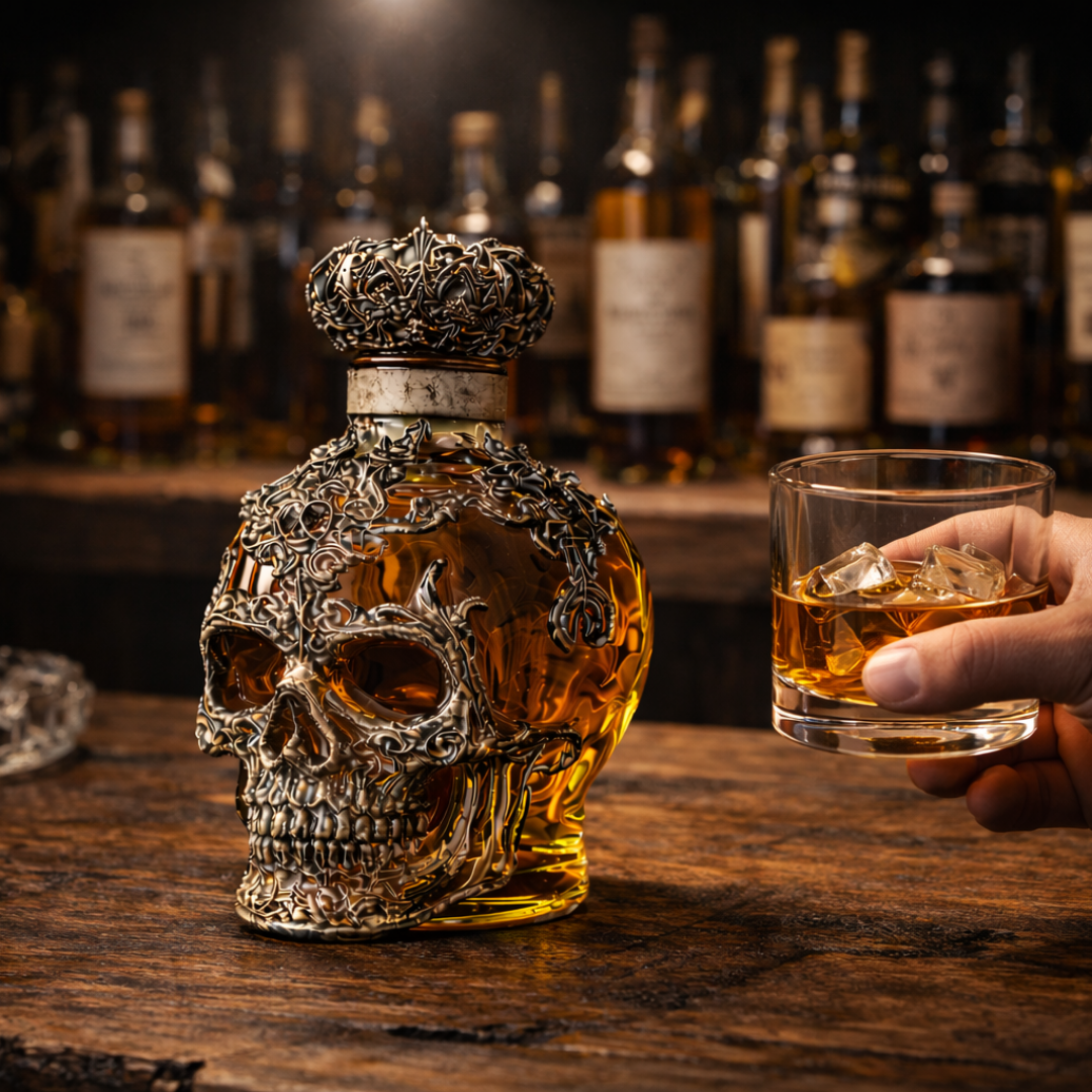 Whisky Bottle - Skulls Edition