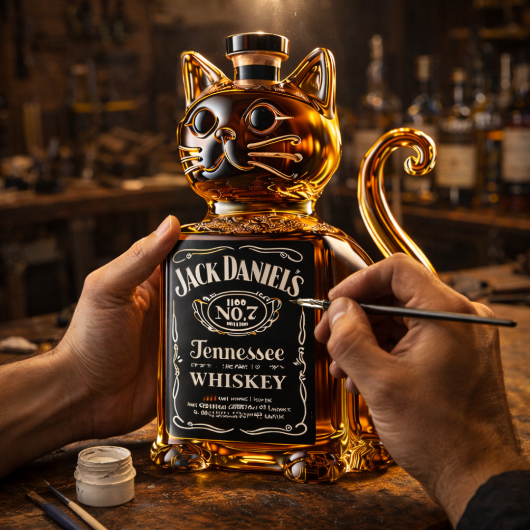 Whisky Bottle - Cat Edition