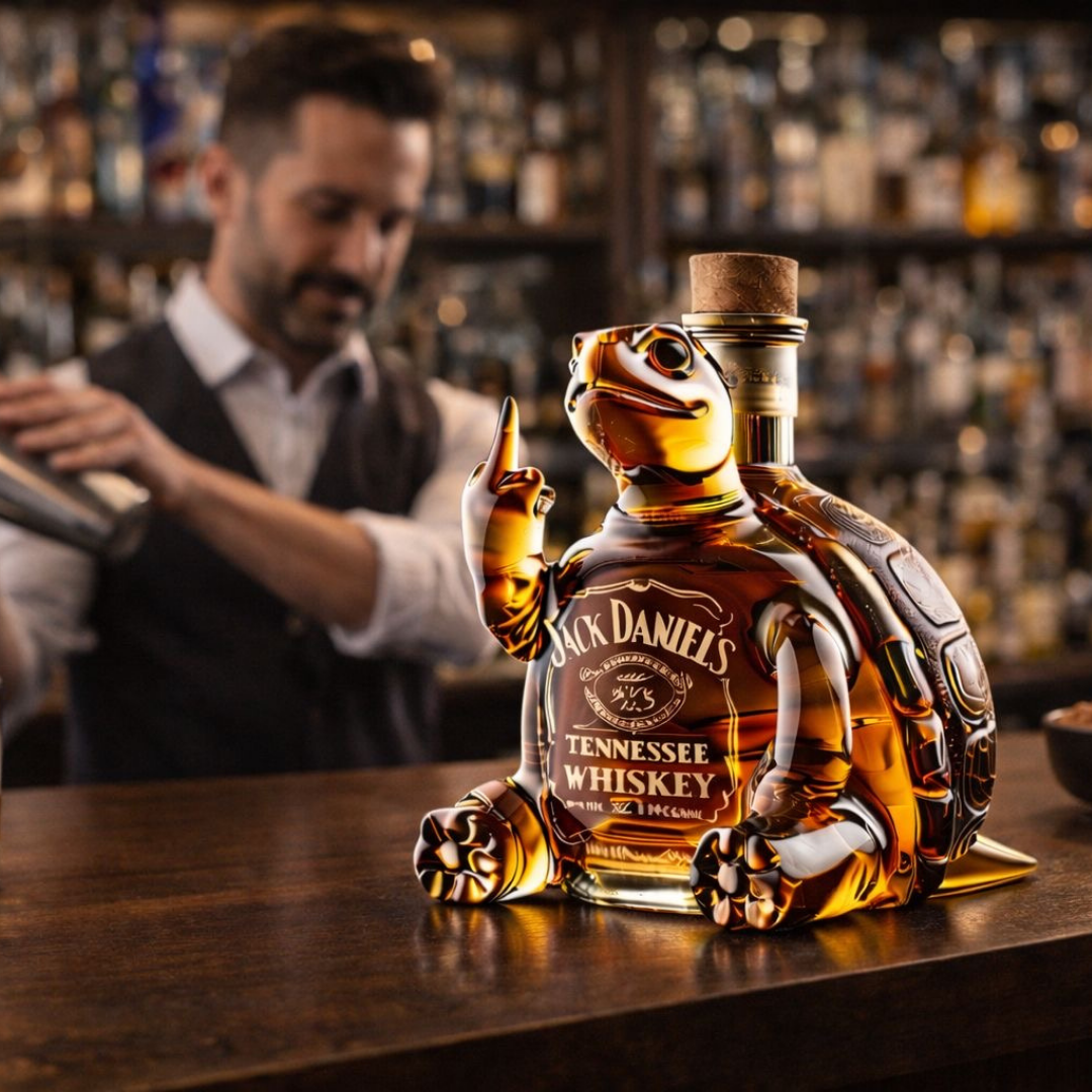 Jack Daniel's Whisky Bottle - Turtle Edition
