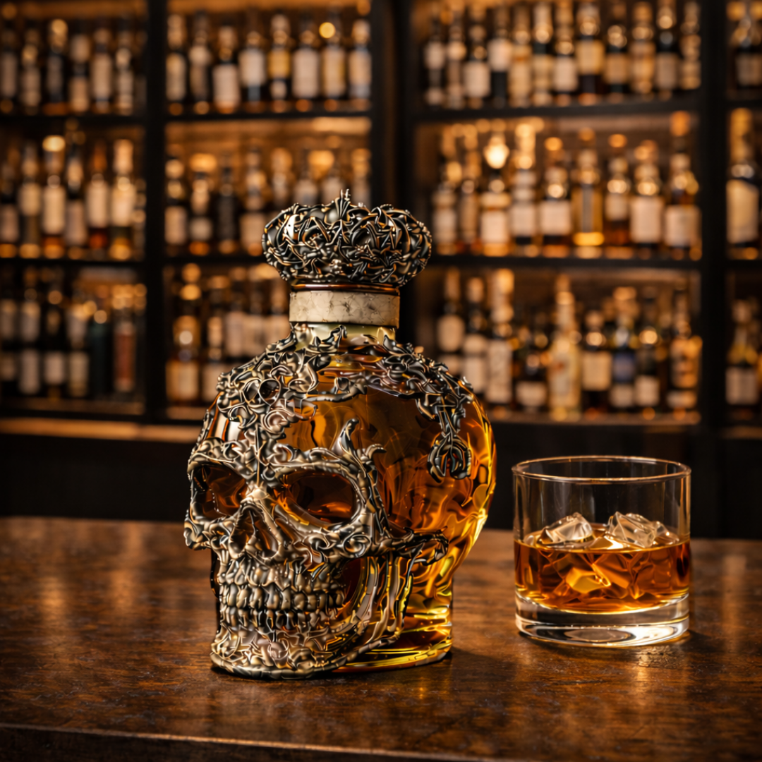 Whisky Bottle - Skulls Edition