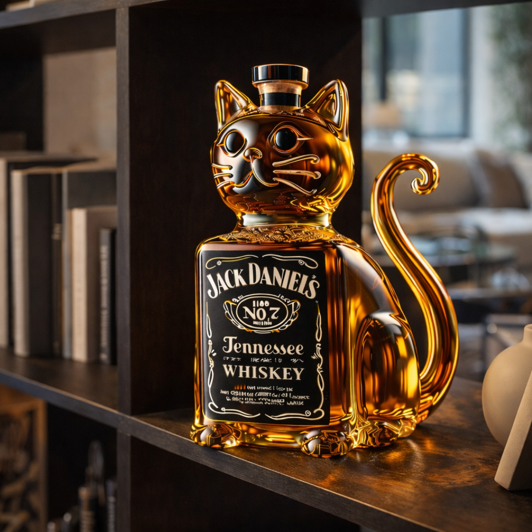 Whisky Bottle - Cat Edition