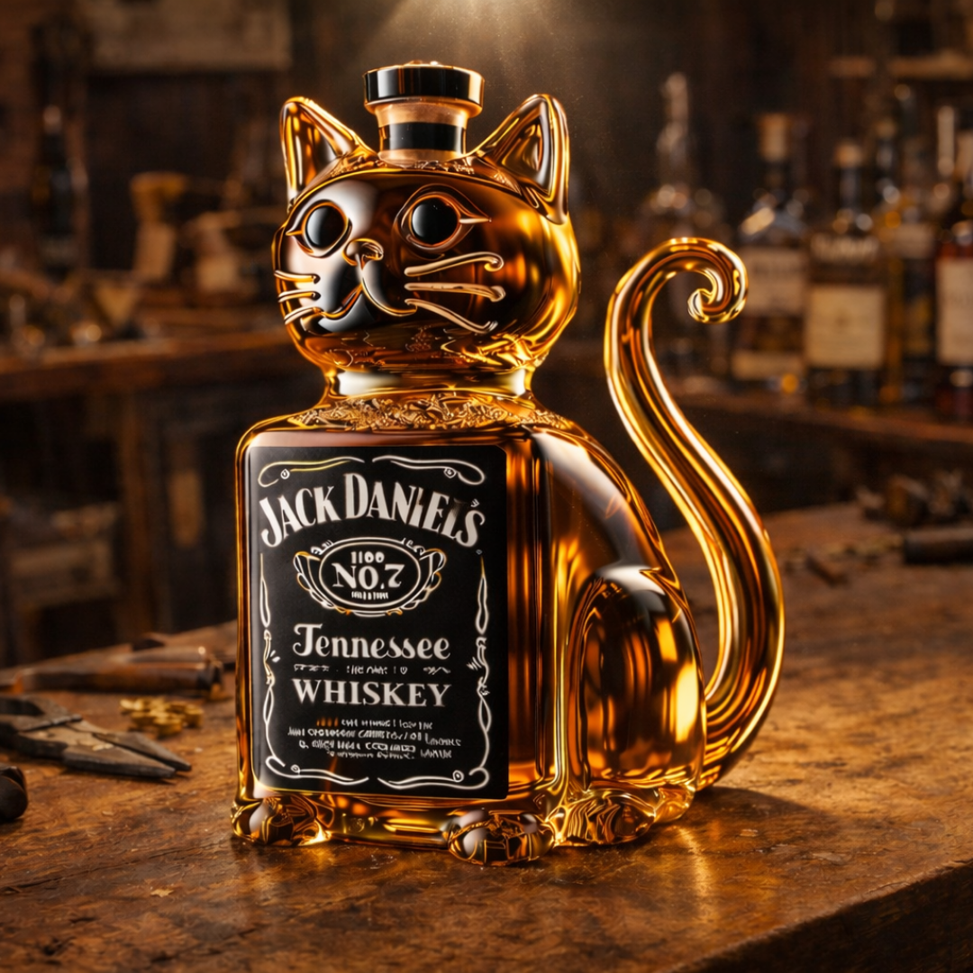 Whisky Bottle - Cat Edition