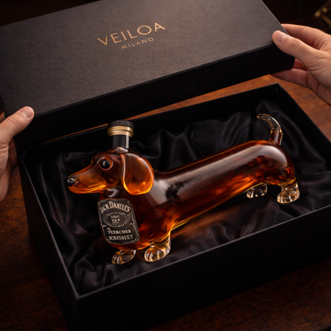 Jack Daniel's Whisky Bottle - Dachshund Edition