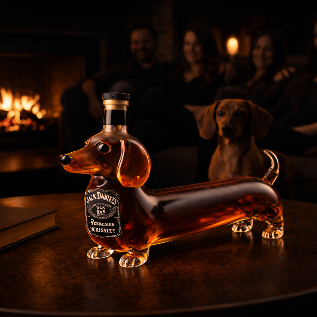 Jack Daniel's Whisky Bottle - Dachshund Edition