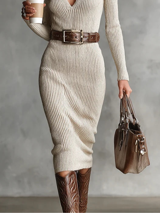 Clara | Elegant Knitted Dress