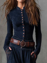 Michelle | Suede Dress with Belt