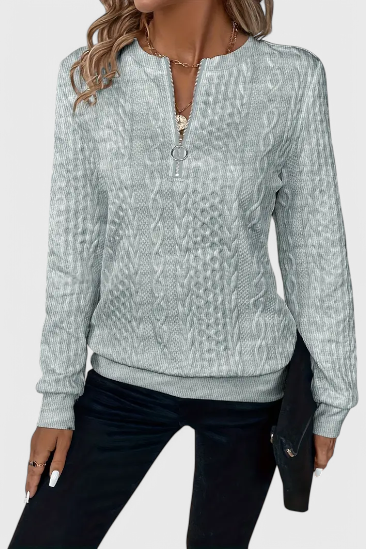 Zoey | Soft Knitted Jumper with Zip