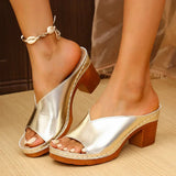 Navy™ | Orthopedic Thick Heel Sandals