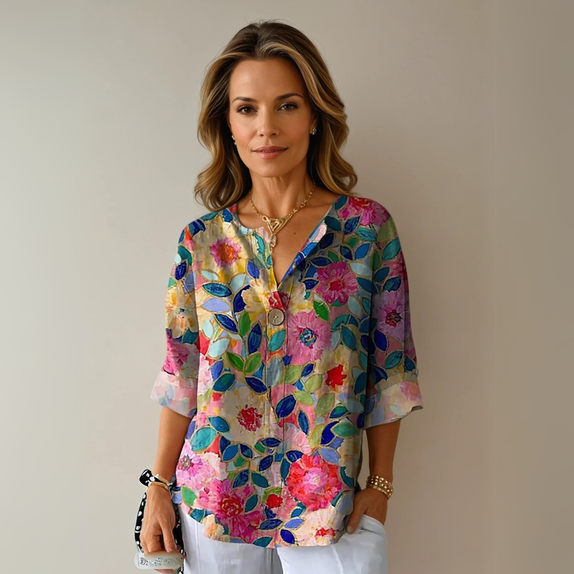 Aaliyah™ Chic Floral Print Blouse